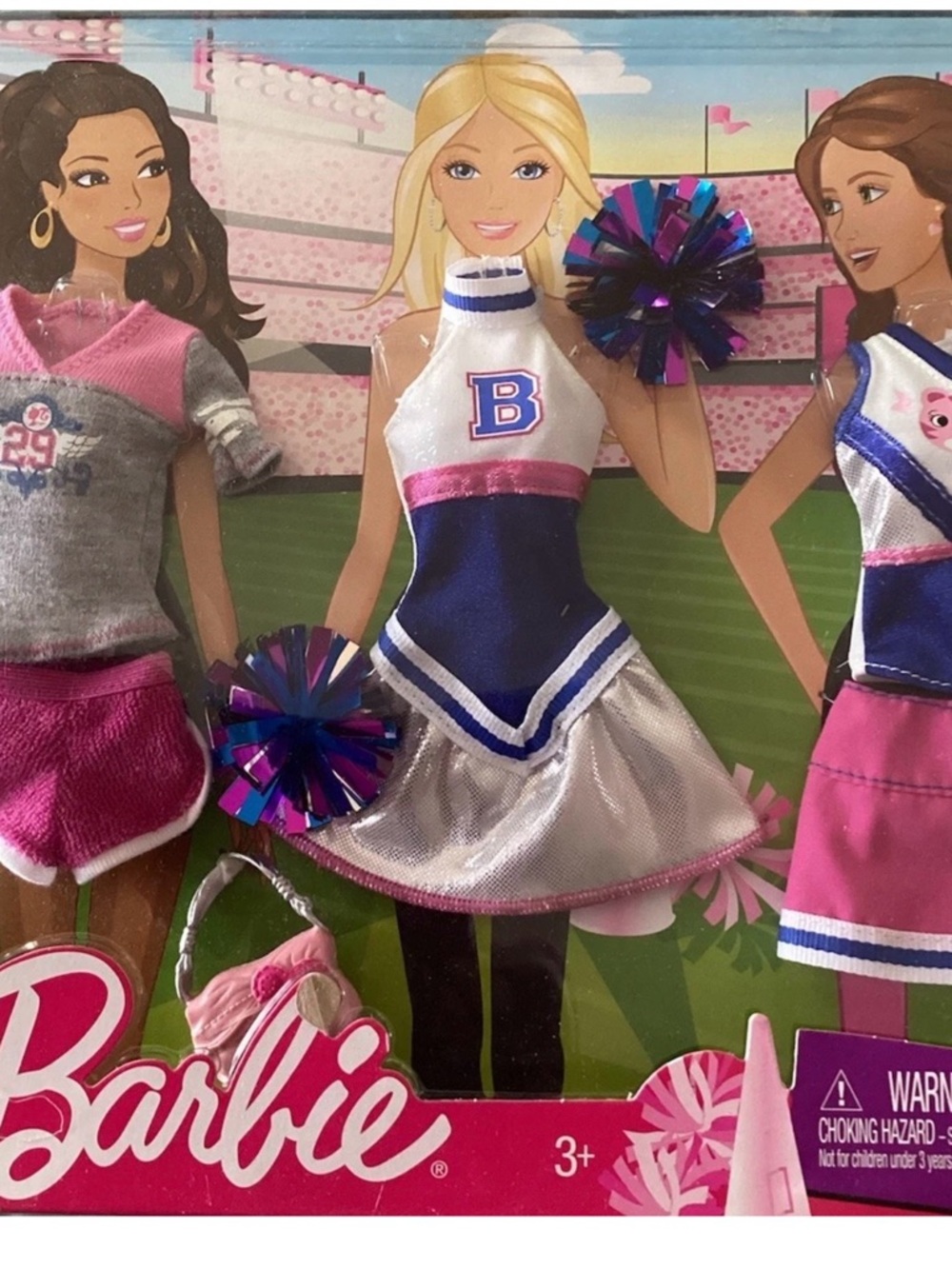 Barbie Fashions Cheerleader Exercise Outfits (2009) Brand New